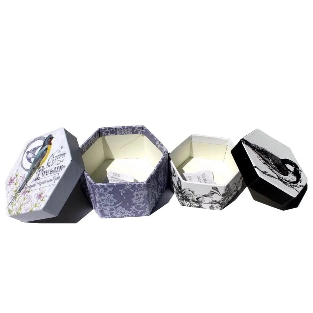 Poulain Purple Bird Trinket Small Gift Boxes, 2 ct